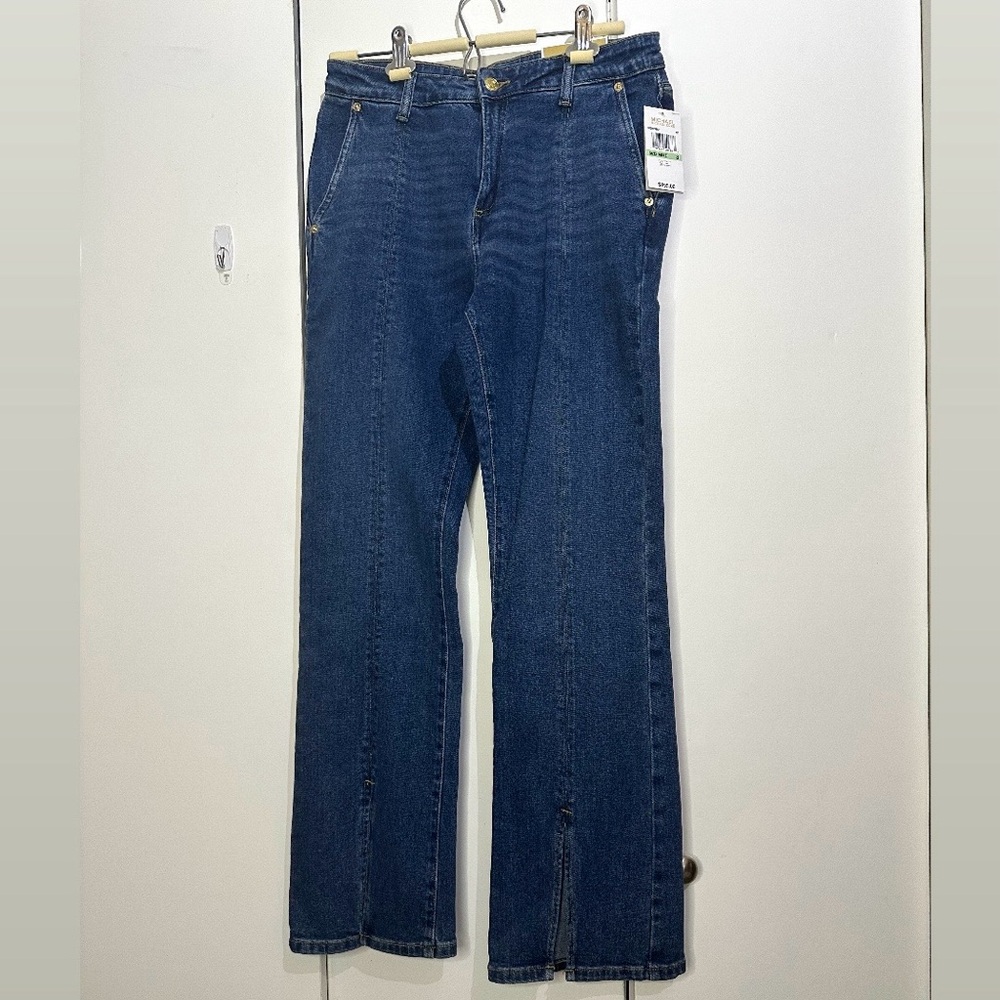Michael Kors Selma Flare Dark Blue Flare Jeans NWT size 8